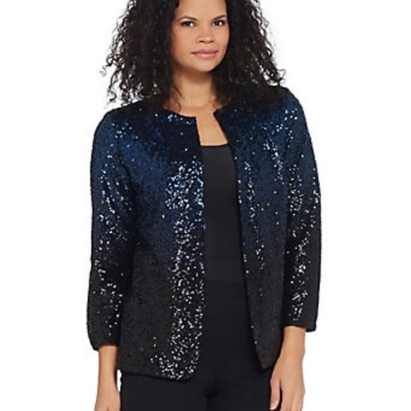 Bob Mackie Jackets & Blazers - Bob Mackie Ombré Sequin Jacket